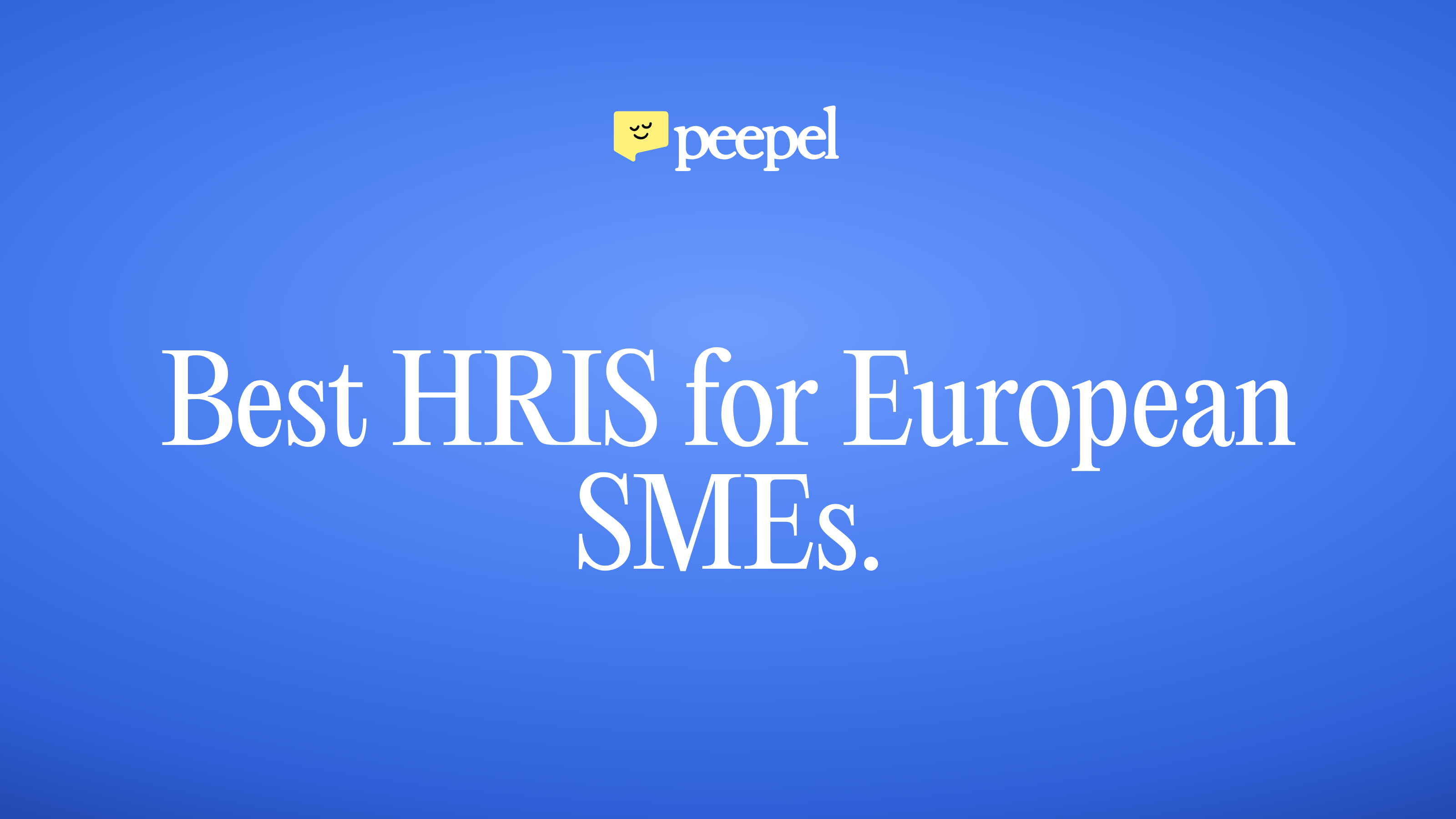 Beste HRIS voor Europese kmo's.